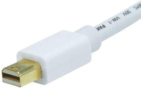 img 1 attached to 🔌 Высококачественный видеокабель белого цвета Monoprice 3ft - кабель Mini Display Port to VGA, 32AWG