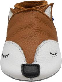 img 1 attached to 👟 Stylish YIHAKIDS Leather Moccasins Crawling Slippers for Boys: Comfortable Shoes for All-Day Fun!