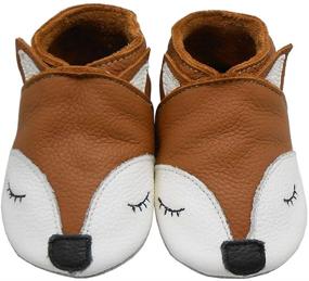 img 3 attached to 👟 Stylish YIHAKIDS Leather Moccasins Crawling Slippers for Boys: Comfortable Shoes for All-Day Fun!