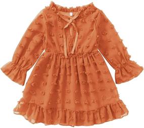 img 4 attached to 👗 Beautiful Swiss Dot Flared Sleeve Babydoll Dresses for Mom and Baby this Fall by Maacie