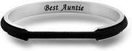 zuo bao best auntie bracelet hair tie bracelet gift for aunt from niece/nephew - jewelry logo