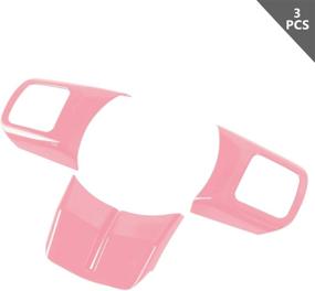 img 3 attached to 🎀 Розовые накладки на рулевое колесо для Jeep Wrangler JK, Grand Cherokee, Compass & Patriot (2011-2018)