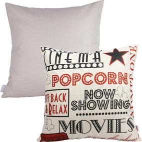 img 3 attached to Queenie - 2 Pcs English Writing Inspirational Quotes Pillowcase Set for Sofa Throw Pillows - Movie Time Décor