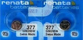 img 2 attached to 🔋 Renata 377 SR626SW Silver Oxide Zero Mercury Electronic Batteries (Pack of 2)