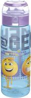 🤩 zak designs emoji movie emoticons reusable water bottle wide mouth loop bpa-free 25 ounce - enhanced for seo! логотип