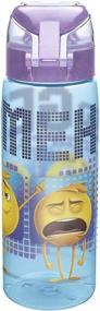 img 3 attached to 🤩 Zak Designs Emoji Movie Emoticons Reusable Water Bottle Wide Mouth Loop BPA-Free 25 Ounce - Enhanced for SEO!