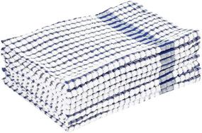 img 2 attached to 🔴 Juvale Grid Pattern Kitchen Cotton Towels in Blue and Red (16 x 25 Inches, Pack of 16)