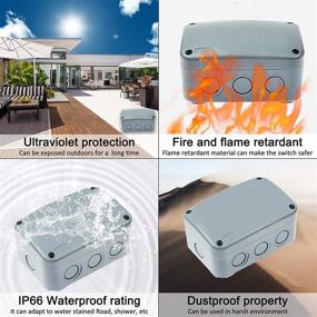 img 2 attached to Dustproof Waterproof 🔒 Universal Electrical Enclosure 125X86X62Mm