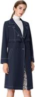 allegra womens breasted notched overcoat logo