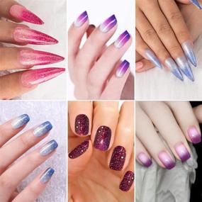 img 3 attached to 💅 MIZHSE Полимерный гель-лак для ногтей, смывается UV LED гель-лак, набор с гелями, меняющими цвет при изменении температуры - 6 цветов для маникюра и педикюра