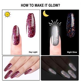 img 2 attached to 💅 MIZHSE Полимерный гель-лак для ногтей, смывается UV LED гель-лак, набор с гелями, меняющими цвет при изменении температуры - 6 цветов для маникюра и педикюра