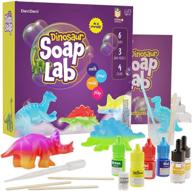 🦖 dino soap making kit for kids - craft fun with prehistoric twist! logo