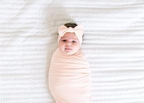 img 3 attached to Copper Pearl Premium Swaddle Receiving Blanket: Stylish Nursery Bedding for Your Little Ones