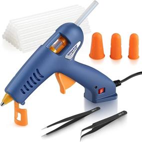 img 4 attached to 🔥 Vastar 6 in 1 Hot Glue Gun Kit - 60W Crafts Glue Gun with Tweezers, 30PCS Glue Sticks, Finger Cots - Fast Heating at 329°F/165°C - Drip-Proof - Ideal for Artwork, DIY, Home Maintenance, Glass