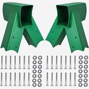 img 4 attached to 🪁 Sulythw Outdoor Swing Set Brackets 1Pair - Complete with Mounting Hardware for Fun Playtime Outdoors