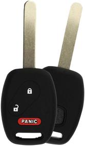 img 2 attached to 🚗 Upgrade your Honda Civic CR-V CR-Z Fit Insight Odyssey Pilot Ridgeline Keyless Remote with KeyGuardz Soft Rubber Shell Cover - Pack of 2