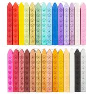 📮 28 piece set of letter sealing wax sticks with wicks, available in 28 colors (3.55 inches) logo