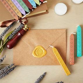 img 3 attached to 📮 28 Piece Set of Letter Sealing Wax Sticks with Wicks, available in 28 Colors (3.55 inches)