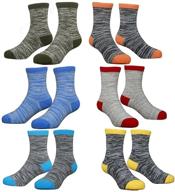 little toddler kids boys girls fashion 🧦 cotton socks - pack of 6 pairs for hzcojulo logo