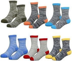 img 2 attached to Little Toddler Kids Boys Girls Fashion 🧦 Cotton Socks - Pack of 6 Pairs for Hzcojulo