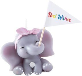 img 4 attached to 🐘 Cute Baby Elephant: Perfect Party and Shower Favor for Baby Girl Birthdays and Weddings!