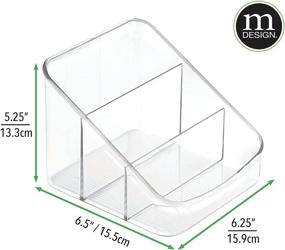 img 1 attached to 📦 mDesign Clear Plastic Kitchen Storage Caddy - Large Organizer for Food Packets - Ideal for Pantry, Cabinet, Countertop - Holds Spice Pouches, Dressing Mixes, Hot Chocolate, Rice, Taco Seasoning - 4 Pack