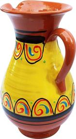 img 3 attached to Terracotta Yellow Quart Pitcher Painted