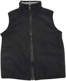 img 2 attached to 🧥 Warm Sherpa Lined Fleece Outerwear Vest for NICE Little Boys and Babies