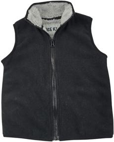 img 3 attached to 🧥 Warm Sherpa Lined Fleece Outerwear Vest for NICE Little Boys and Babies