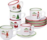 christmas bruntmor espresso cups with saucers логотип