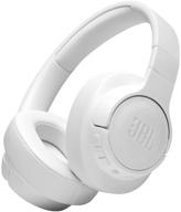🔊 jbl tune 710bt wireless over-ear headphones - bluetooth headphones with mic, 50 hour battery, hands-free calls, portable (white) logo