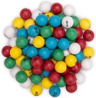 🎱 vibrant multi-color bingo balls: 3/5-inch plastic replacements for standard bingo cages - ideal for bingo nights, raffles, and more! логотип