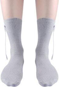 img 4 attached to Optimize Blood Circulation with 3 Pairs of Tens/EMS Massage Socks featuring Silver Conductivity