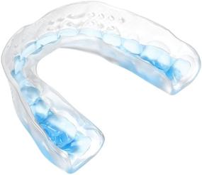 img 2 attached to 🤿 SuperFit Mouthguard by Shock Doctor - Easy-Fit Strap/Strapless Design – Low Profile Fit for Enhanced Performance in Basketball, Hockey, Lacrosse & All Sports