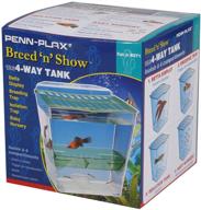 penn-plax multipurpose fish tank: innovative enclosure for breeding, fry nursery, and isolation in established aquariums - breed n’ show trap logo