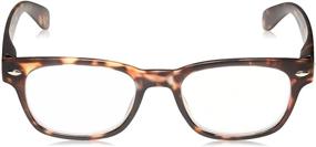 img 3 attached to 🌈 Rainbow Bright Soft Square Reading Glasses- Tortoise Shell Frames- Peepers by PeeperSpecs, 45 Strength + 2.25 Magnification