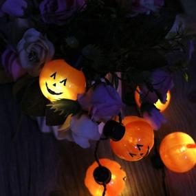 img 1 attached to 🎃 Halloween Flashing Light Up Necklace by FuturePlusX: Illuminate Your Spooky Night!
