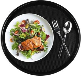 img 2 attached to 🍽️ Round Serving Trays by Ramddy, featuring the Black Design