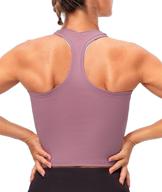 lavento women's racerback crop tank - optimal workout, running, and yoga top логотип