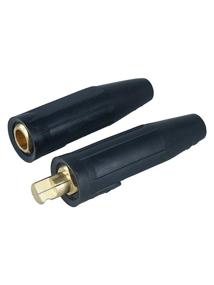 img 4 attached to 🔌 Convenient Camlock Style Male & Female Quick Connector Set for 3/0-4/0 Cable - 500A Welding Cable