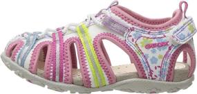 img 2 attached to 👧 Geox Girls Roxanne Fuchsia Little Girls' Shoes: Comfort meets Style