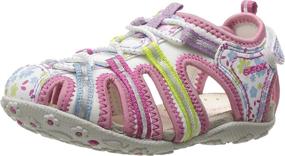 img 3 attached to 👧 Geox Girls Roxanne Fuchsia Little Girls' Shoes: Comfort meets Style