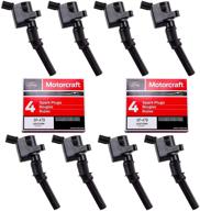 🔌 mas ignition coil dg508 & motorcraft spark plug sp479: compatible with ford lincoln mercury 4.6l 5.4l v8 - crown victoria, expedition, f-150, f-250, mustang dg457 dg472 dg491 logo