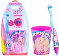 🪥 jojo pink toothbrush set - 4sgm, multi-pack logo