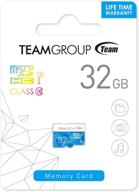 teamgroup color card i 32gb microsdhc class 10 uhs-i u1 high speed flash memory card - full hd camera recording & shooting - smartphone compatible (tcusdh32guhs02) logo
