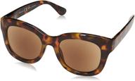 peepers by peeperspecs women's center stage sun tortoise polarized oversized sunglasses - no correction, 51+0 logo