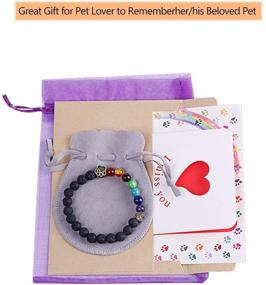 img 3 attached to 🌈 EASTDAMO Pet Memorial Gifts: Rainbow Bridge Bracelet for Beloved Dog and Cat - A Heartwarming Pet Sympathy Gift for Women, Men, and Kids to Remember Their Beloved Pets - A Beautiful 7 Chakra Bracelet
