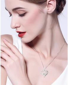 img 3 attached to 🐘 Серебряное ожерелье S925 с счастливым слоном и сердцем для женщин, дочерей и подруг.