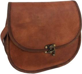 img 4 attached to Leather Vintage Crossbody Messenger Satchel