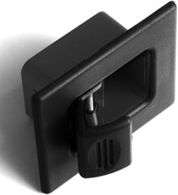 img 1 attached to 🚗 Premium Back Seat Latch Release Handle for Folding Rear Row Bucket - Fits 00-06 Silverado, Tahoe, Avalanche, Suburban, Sierra, Yukon, Escalade - Replaces GM 12477396 Button Lock Cover Accessories, Black